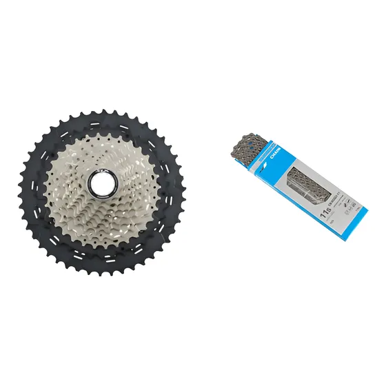 Cassete + Corrente Shimano Slx M7000 11v 11-46 Hg601 Xt