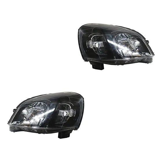 Par Faros Chev Chevy C3 2009-2010-2011-2012 Fondo Negro Tyc 