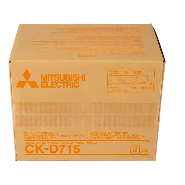 Kit Papel Térmico Mitsubishi Ckd715 Color Blanco