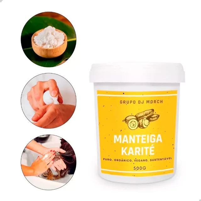 Manteiga De Karité Pura 100% Vegana 500gr Entrega Rápida