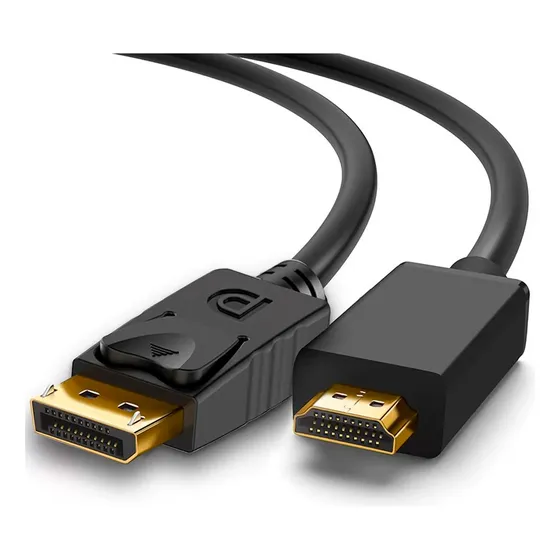 Cabo Adaptador Displayport Macho Para Hdmi Macho 1.80 Metros