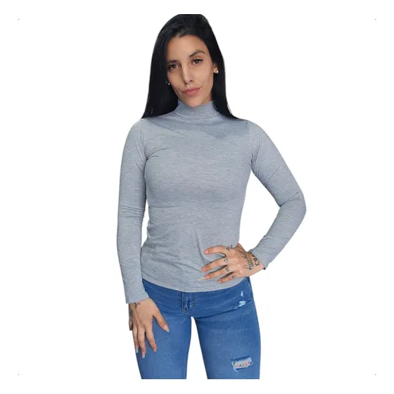 Media Polera S,m,l Oferta  Modal Con Lycra Premium