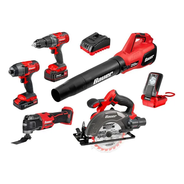 Kit Combinado 6 Herramientas Inalámbricas Baterias Ycargador