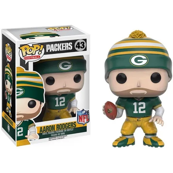 Funko Pop Aaron Rodgers 43 Green Bay Packers Nfl Original