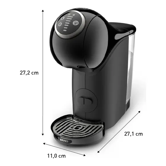 Cafeteira Nescafé Dolce Gusto Arno Genio S Plus Preto Cápsulas