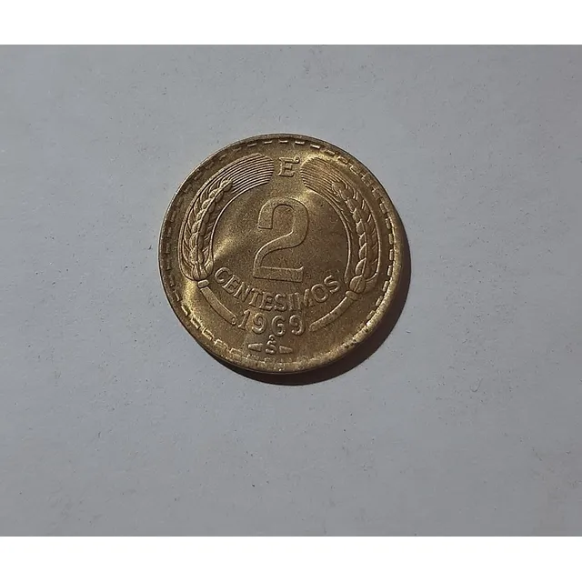 2 Centésimos 1969 Sin Circular