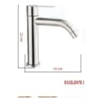 Griferia Llave Para Lavamanos Baja De Lujo Mate Agua Fria