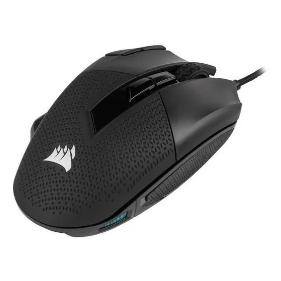 Mouse Gamer Corsair Nightsword Rgb 8 Botões 18000 Dpi Preto Cor Black