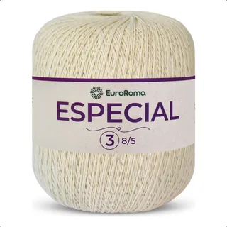 Barbante Especial Euroroma 500g NÂș2 Ou NÂș3 Cru Ou Branco Barbante Especial Euroroma 500g NÂș2 Ou NÂș3 Cru Ou Branco