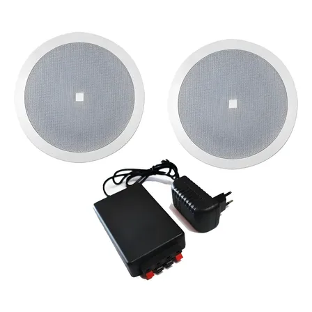 Kit Caixas De Embutir Jbl Sistema Som Ambiente Bluetooth  Branco 127/220v