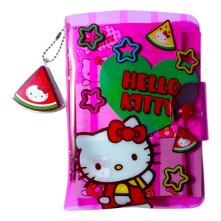 Libreta De Notas Hello Kitty, Con Hojas Decoradas Libreta De Notas Hello Kitty, Con Hojas Decoradas