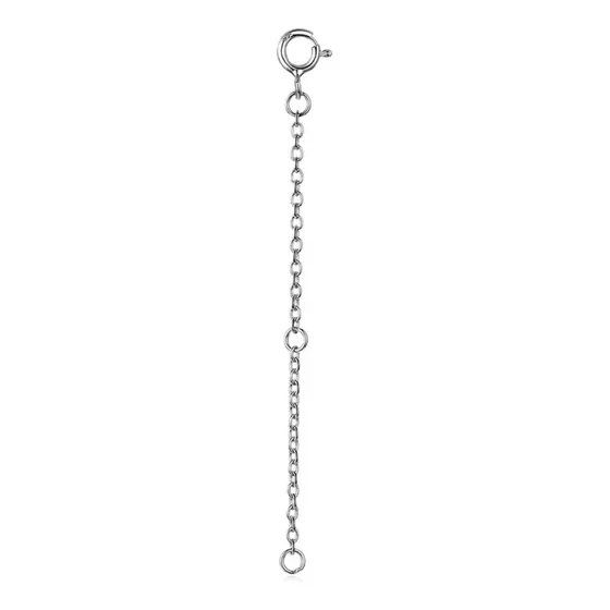 Extensores De Cadena Collares Plata 925 Chapado En Oro 18k