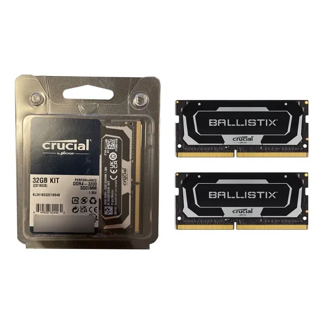 Memoria Ram Ddr4 Crucial 32gb (2x16gb) ballistix 3200mhz