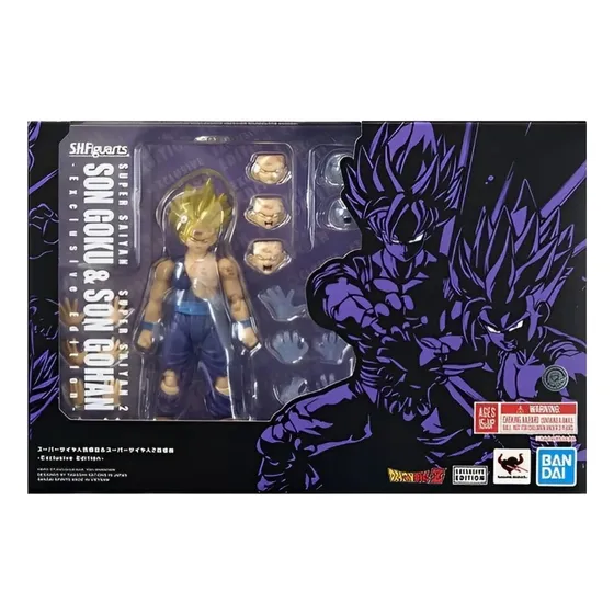 Figura de acción SS2 GOHAN & SS GOKU de Tamashii Nations S.H. Figuarts