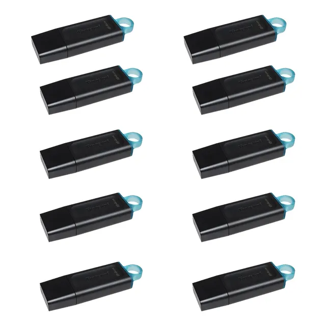Kit 10 Memorias Usb Kingston 64gb  Dtx/64gb 3.2 Datatraveler