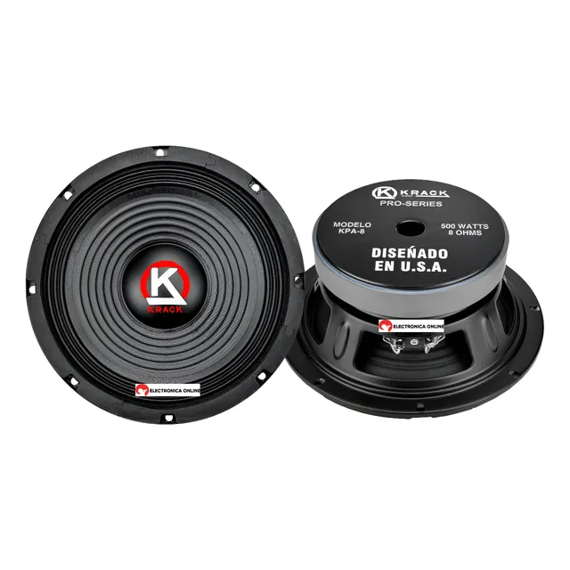 Par De Bocinas 8  Krack Audio Profesional 500w Lineales
