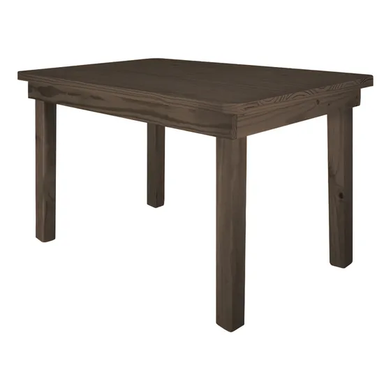 Mesa Comedor Para Cocina 120x80 Estilo Moderno Color Nogal