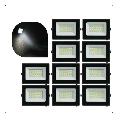 Refletor Slim Led 500w 6500k 57500 Lumens Autovolt - G-light
