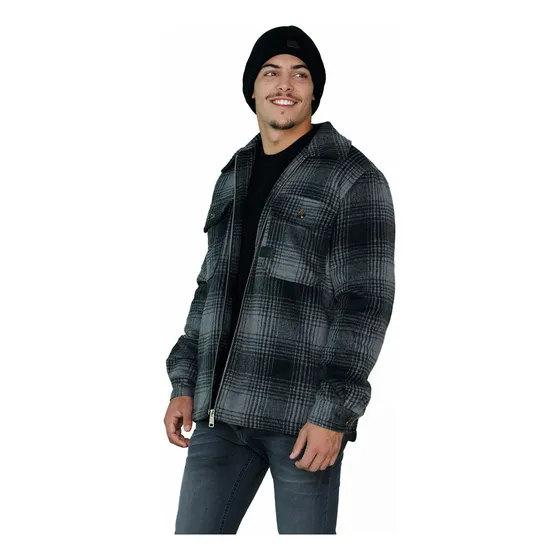 Campera De Paño Escoces Scottish Grey Rever Pass