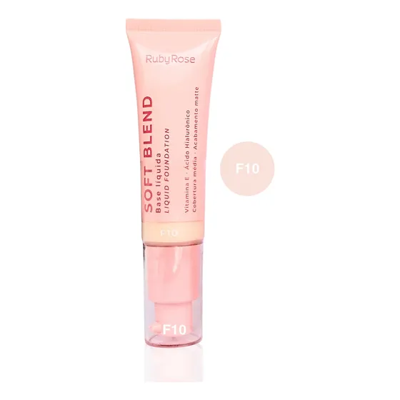 Base Líquida Soft Blend Ruby Rose Linha Rosa Matte