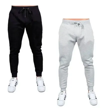Kit 2 Calça Masculina Moletom Slim Flanelada Envio Rapido