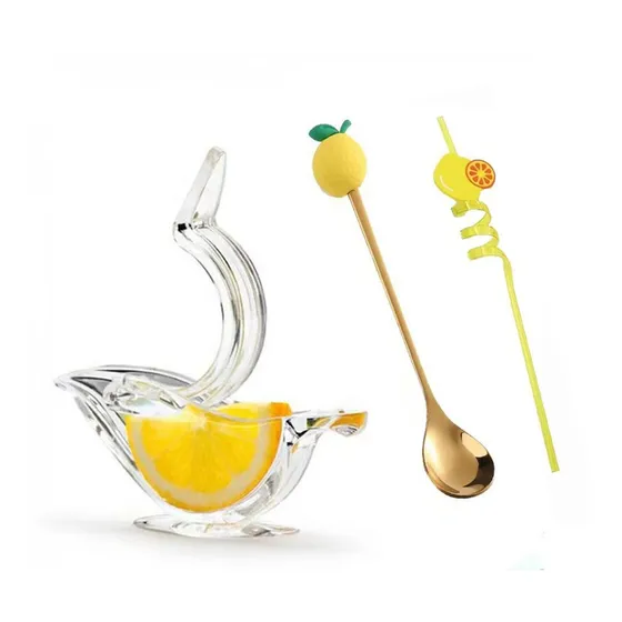 Exprimidor Limon Rodaja Para Exprimir Jugo Manual Acrilico