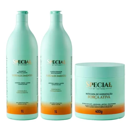 Kit Antiqueda Shampoo E Condicionador 1l + Máscara 400g