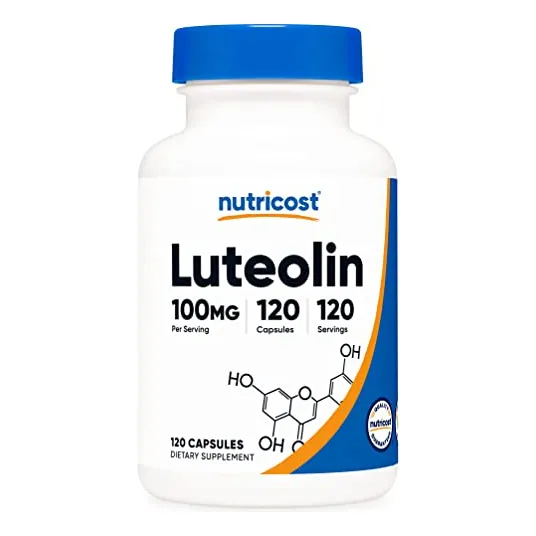 Suplemento de luteolina Nutricost 100 mg 120 cápsulas vegetarianas
