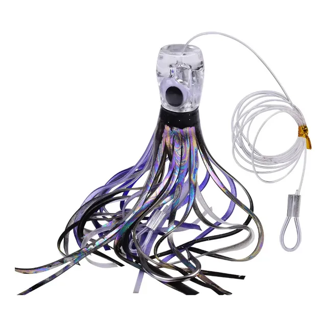 Señuelo Pulpo Acrílico Con Líder Alta Calidad 23cm 108g