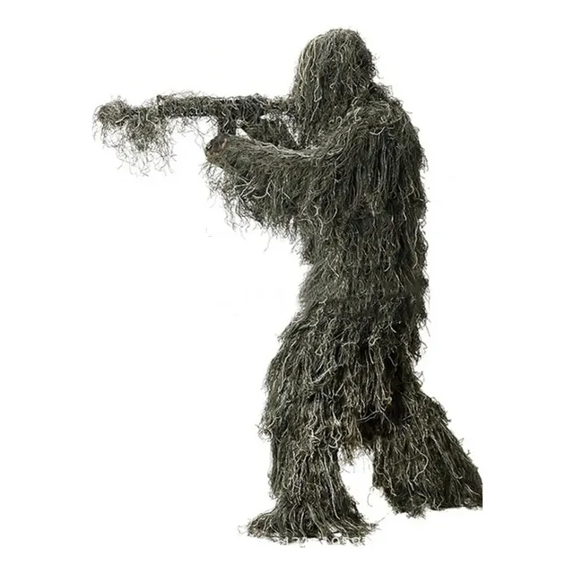 Ghillie Traje De Francotirador Hierba Camuflaje Caza Airsoft