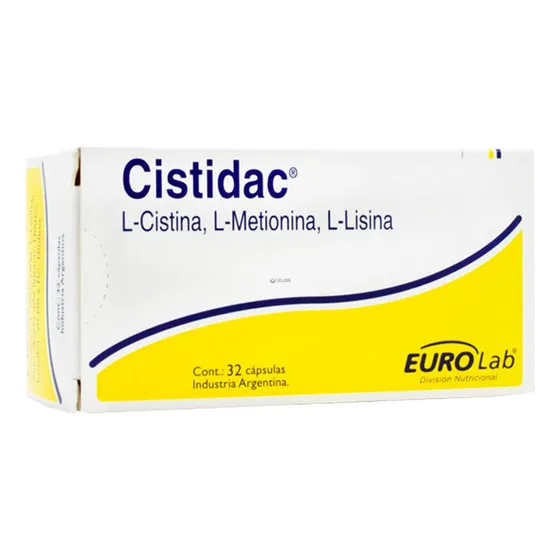 Cistidac 32 Cápsulas Fortalecedor Cabello Y Uñas Eurolab