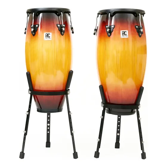 Congas De Poplar 11  Y 10  Con Atriles
