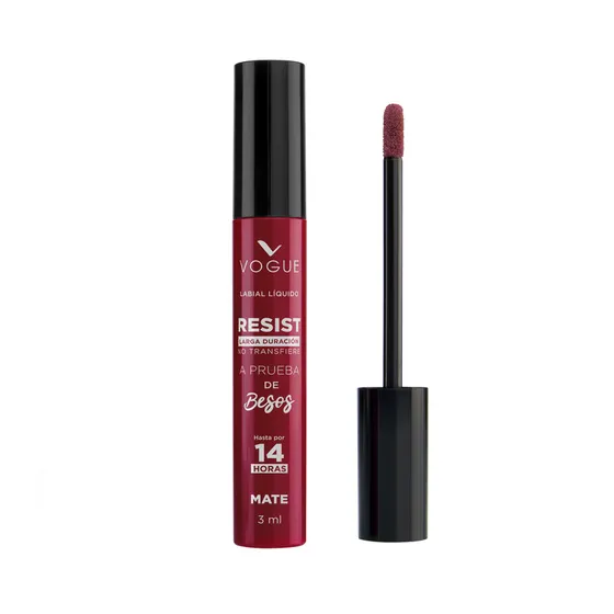 Labial Liquido Mate Vogue Resist Tono Apasionada