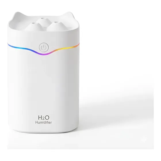 Umidificador H2o 2l Com 3 Níveis De Névoa E Luz Noturna Branco