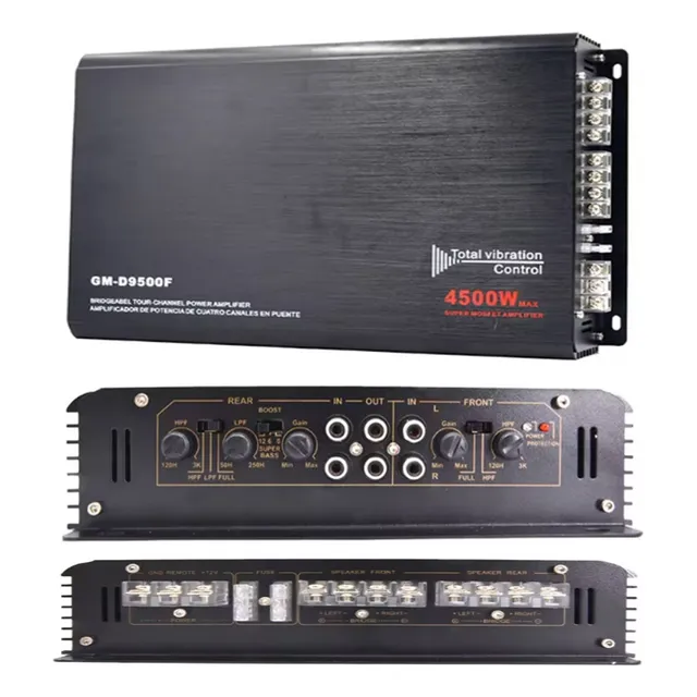 Amplificador De Potencia Para Auto 4500w Canales Clases A/b 