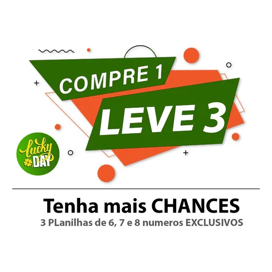 Mega Sena 3 Planilhas 6, 7 E 8 Numeros Exclusivos