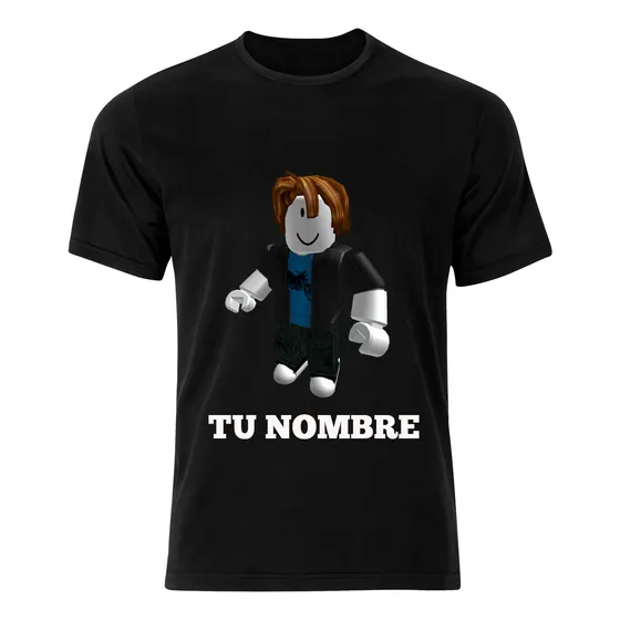 1 Playera Personalizada Niño Roblox Pelo Tocino Con Nombre