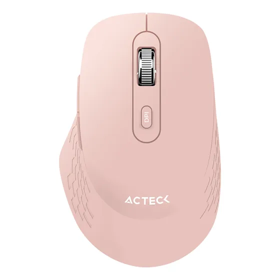 Mouse Acteck Flow Mi480 1600dpi 6 Botones Inalambrico Rosa