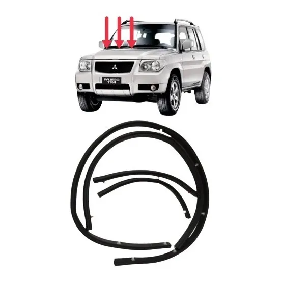 Kit. Borracha Capô Mitsubishi Pajero Tr4 Com 4 Pçs