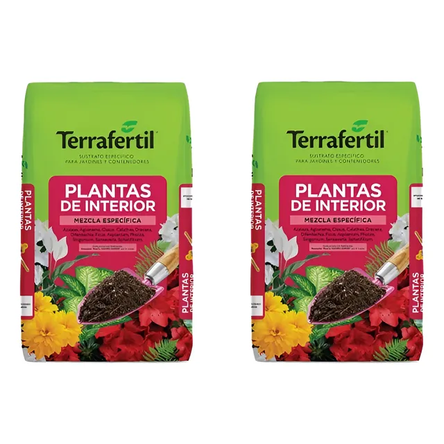 Sustratos Plantas Interior Y Azaleas X 2 Terrafertil 20 L 