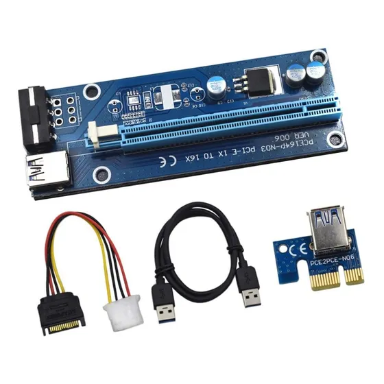 1 Juego Adaptador Pci-e I Decir Extensor Extension I- Pin X