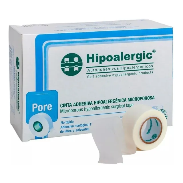 Cinta Tela Adhesiva Microporosa Hipoalergenica 5cm X 9m X 6u