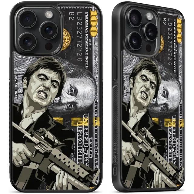 Funda Tony Montana Caracortada Scarface Dolar 100 Negro Negro Iphone 7