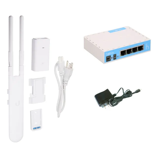 Internet Por Fichas Rb Mk + Ubnt Mesh 150 Metros 360 Grado