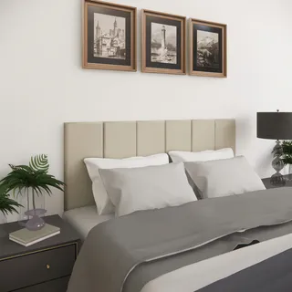 Cabeceira De Cama Box Em MĂłdulos Estofados Rr Shopp 7 MĂłdulos Casal 140cm X 45cm Cor Bege Cabeceira De Cama Box Em MĂłdulos Estofados Rr Shopp 7 MĂłdulos Casal 140cm X 45cm Cor Bege