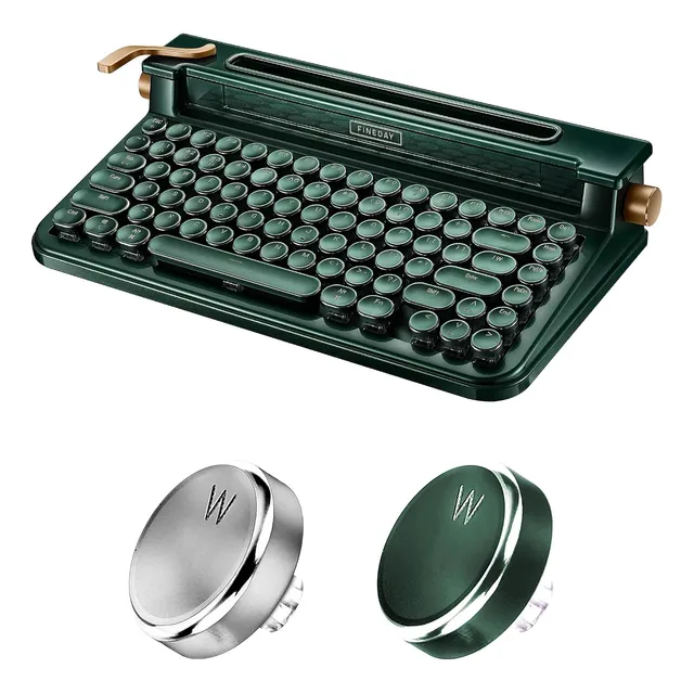 Fineday Teclado 3.0, Teclas De Aluminio, Interruptor Azul