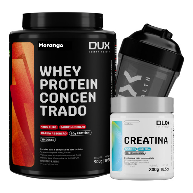 Whey Protein Concentrado 900g Creatina 300g Dux Nutrition Whey Protein Concentrado 900g Creatina 300g Dux Nutrition