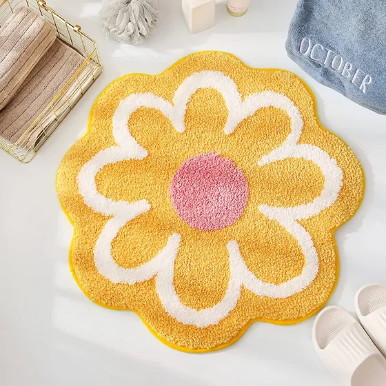 Askinds Tapete Floral Hecho Mano 24 X 24  Forma Flor Lavable