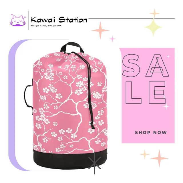 Bolso Gimnasio Pink Tree Sakura