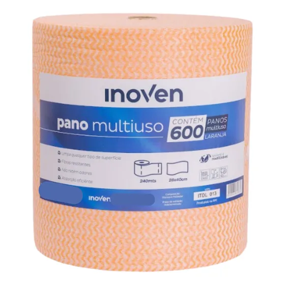 Pano Multiuso Perfex Limpeza 28x40 Cm Rolo 600 Un 240 Metros